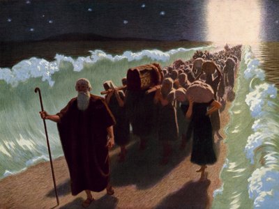 The Parting of the Red Sea by Unbekannt Unbekannt